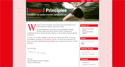 Desktop Screenshot of humanprinciples.com